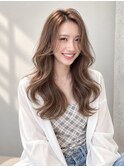 大人ガーリーふんわりカール外国人風カラー