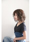 レイヤーボブ×テクスチャーパーマ