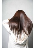 【CHULUCK】ストレート/艶カラー/マロンベージュ