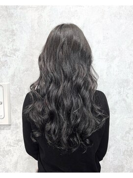 デミヘアー(Demi hair) 暗めアッシュグレージュカラー×スーパーロング