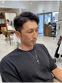 コンマヘアセンターパートツイストスパイラルスキンフェード