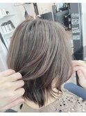 白髪ぼかしハイライト