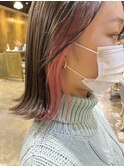 Aimee町田　インナーカラー×ベイビーピンク