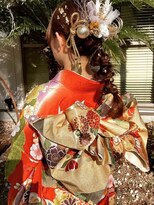 ナカオコアフュール(NAKAO COIFFURE) 成人式　振袖着付け　玉ねぎヘア　ヘアセット