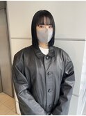 重めボブ/ブルーブラック