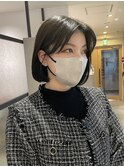 【 YOKE 】韓国ボブウザバングまるみ小顔顔まわりレイヤー