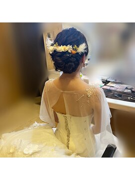 ハナココ 水戸店(hana Coco) ゆるふわアップ ブライダルヘア 結婚式 前撮り 水戸