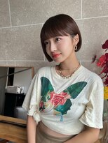 サンド 鹿児島中央(sand)&nbsp;黒髪/グレーベージュ/レイヤーロング/前髪パーマ[鹿児島駅]