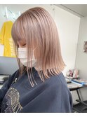ショートボブケアブリーチダブルカラーミニボブハイトーンカラー
