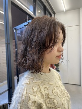 サンド 大阪梅田(sand) @eri_bob_ 前髪/マチルダボブ/インナーグレージュ[大阪梅田駅]