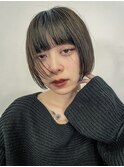 [kisai ＊ 西川史浩 ]ミニボブ×グレージュカラー
