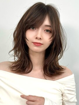 ヴェイン 渋谷(vain) カジュアルレイヤー ミディアムヘア