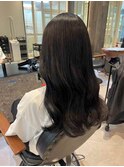 韓国スタイル/黒髪ロング/ロングウェーブ