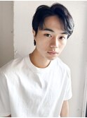 ブルーブラック清潔感◎束感スパイキーショート#03mf0401