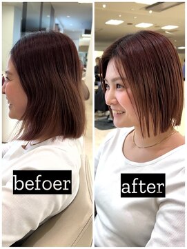 ケンジ 平塚ラスカ店(KENJE) ぱつっとボブ/切りっぱなしボブ