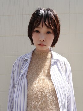 ホネン(honen) 薬院【honen】ショートボブウルフレイヤー髪質改善メテオカラー