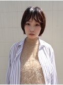 薬院【honen】ショートボブウルフレイヤー髪質改善メテオカラー