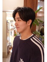 メンズヘア コンマヘア 韓国風 刈り上げないメンズショート