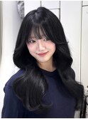韓国巻き×天使の羽バング