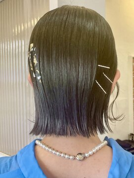 ボタンヘアー 日吉(BoTaN HAIR) 切りっぱなしボブ/ピンアレンジ/アレンジボブ/日吉