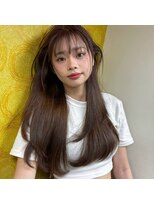 コディー(CODY)&nbsp;ミディアムヘア暗めカラー/デザインカラー/フェイスフレーミング