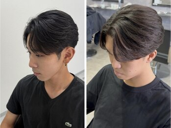 コア 宮崎(CORE)の写真/【メンズ/宮崎市】朝5分で決まる!再現性の高いビジネスヘアをマンツーマンで。パーマが得意なメンズサロン