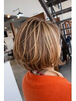 リドル ヘアー 駒生店(Riddle HAIR)&nbsp;ハイライトショートボブ