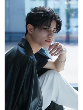 メンズサロン キング 枚方店(Men’s salon K!ng) 韓国マッシュセンターパートツーブロックメンズハイライトウルフ