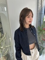 ブラン(Blanc Aoyama)&nbsp;レイヤーカット/顔まわりカット/ブリーチなし/ボブ/ミディアム