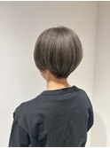 丸みショート/白髪ぼかし/マッシュショート【銀座/築地/新富町】