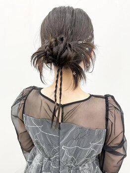 アンリ(Anli)の写真/【広瀬通駅５分】結婚式/二次会/入学式/卒業式/デート/イベントに★崩れない可愛いヘアセットはAnliへ◎