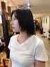 毛髪補修ストレート+カット+３STEPトリートメント　定価￥19000
