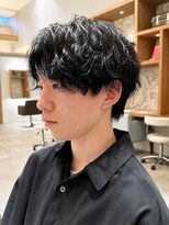 トップヘアーヒルズ 安城(TOP HAIR HILLS) 2Wayツイストシャドウパーマ×黒髪ブルーブラックカラー