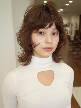 ノラキチジョウジ(NORA KICHIJOJI) ウルフボブパーマボブウルフパーマ前髪パーマくびれミディアム