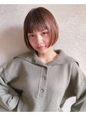 美容専門誌の選ぶショートヘアNo1あごラインのミニボブ《吉祥寺