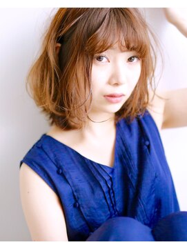 ブルー(BLUE) 【Blue☆】#耳かけひし形ボブ