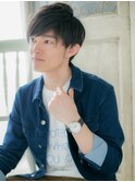 *mod's姪浜*…チャコールグレーサイドパート束感ショートf