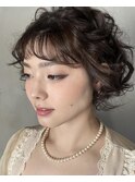 2022SS/ hairmakeWILLOW ショートヘアセット×フルメイク×眉