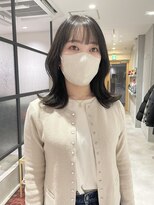 ヨーク(YOKE)&nbsp;【 YOKE 】ミディアムロブレイヤーくびれ大人かわいい韓国