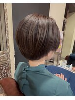 ハピネス クローバー 学園前店(Happiness CLOVER)&nbsp;丸みショート/小顔/顔周りカット/レイヤー/白髪/髪質改善/前髪