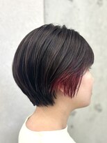 ミリィバイアヤラ 船橋店(MIRYI by ayala)&nbsp;【AYAKA】丸みショート♪チラ見せチェリーレッド