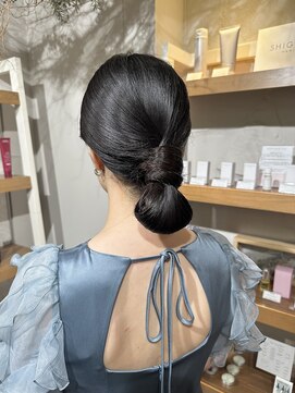 トリコ ショップアンドヘアサロン(tricot shop hair salon) タイトシニヨン♪yu