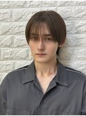 シースルーバング×マッシュショート