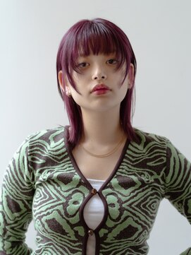 ビュートリアム ギンザ(BEAUTRIUM) 顔周りレイヤーカット*ピンクカラー