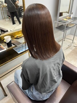 ドロシー 郡山桑野店(Dorothy) 黒髪ボブルフネビージュ小顔ワンレン