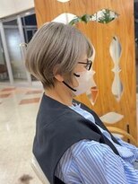 サンタフェ 柳津店(Santa'Fe)&nbsp;Santa'Fe式脱白髪染め白髪ぼかしカラー[ビフォーアフター]