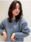 似合わせカットメルティカラーフェミニンウェーブミディアムボブ