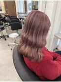くすみピンクベージュ　ハイトーンカラー　2/7