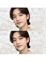 ウィールール 栄町店(WE RULE)&nbsp;ナチュラルセンターパート×フェザーパーマ