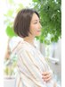 【白髪にお悩みの方】明るい白髪染め＋3stepトリートメント+カット☆16700円